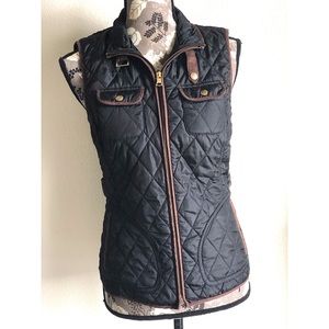 BANANA REPUBLIC Black and brown vest